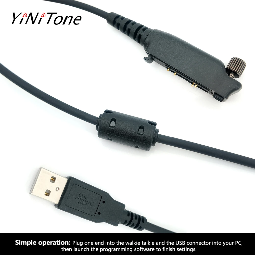 USB Programming Cable KSPL-U020 for Kirisun DP990 DP985 DP980 DP995 Walkie Talkie Support Win10  Plug & Play