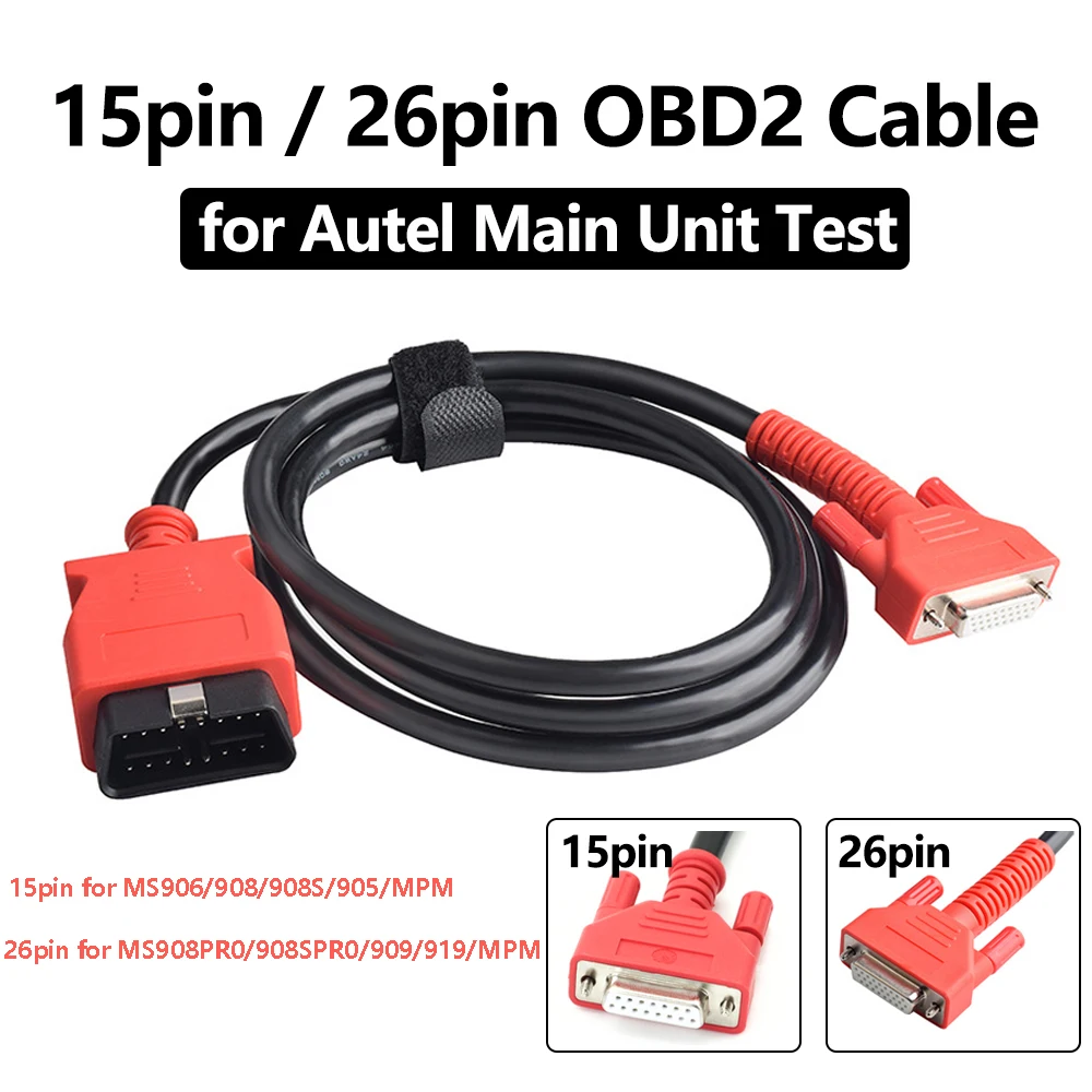 

DB15PIN DB26PIN Основный тестовый кабель Obd2 для линии подключения AUTEL DS808/MS905/MS906/MS908 для автомобильного диагностического инструмента Obd