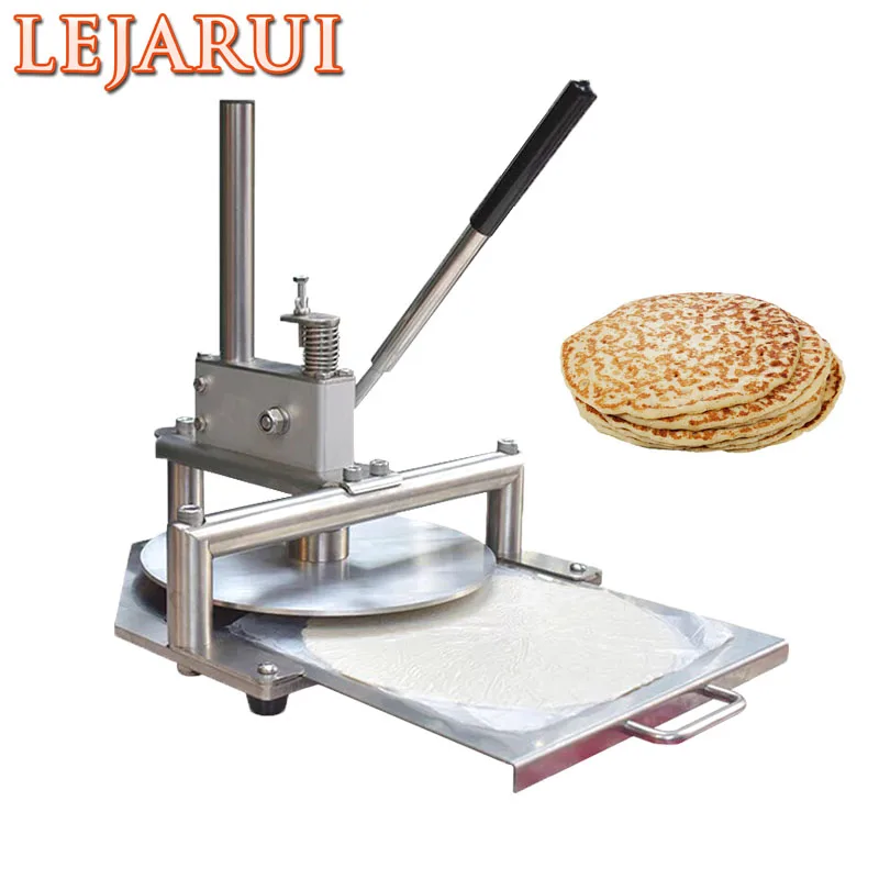 Manual Pizza Dough Press Machine Pizza Dough Flattening Press Dough Roller Sheeter Pressing Machine Pastry Presser