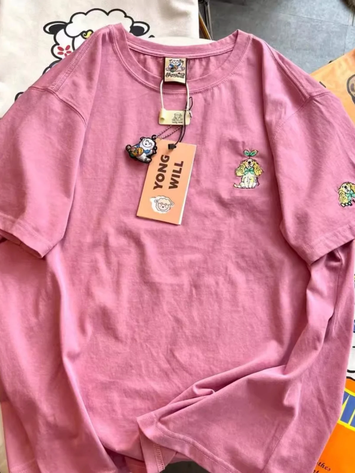 Plus size puro algodão ort sve camiseta feminina linda f sve corpo irt dos desenhos animados cão impressão casual verão topo