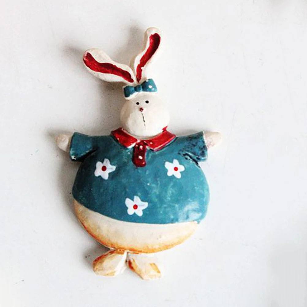 

6pcs Creative Cartoon Korean Rabbit Whiteboard Decorative Refrigerator Souvenir Home Decor Fridge Magnets