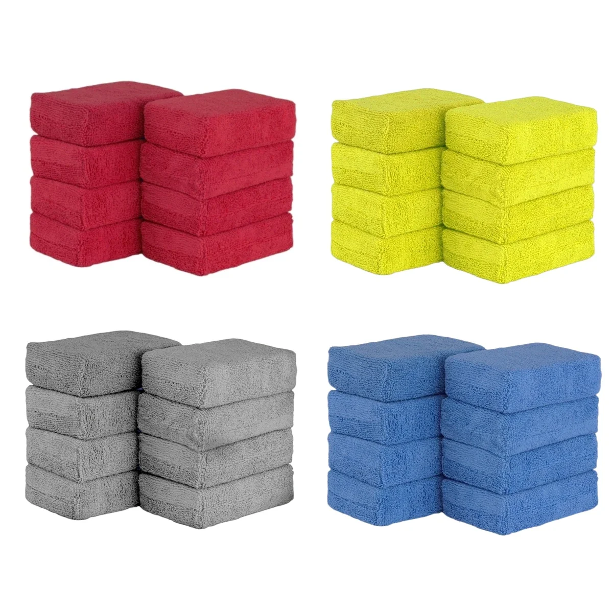 KKJOY 8PCS Microfiber Car Wax Applicator Pads, Soft Auto Detailing Sponge for Paint Polishing & Cleaning