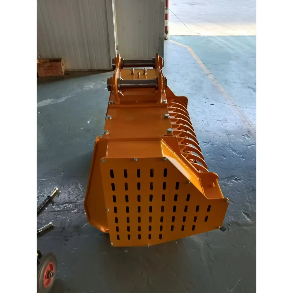 Construction Machinery Attachments Farm Use Flail Lawn Mower Carbon Steel Hydraulic Pressure for 5-6 Ton Excavator
