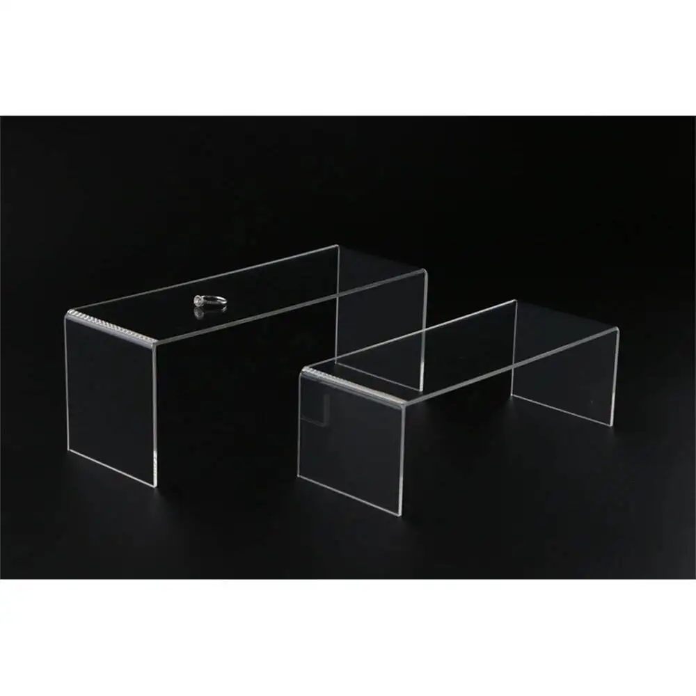 

2 Pcs A Set Multi-functional Acrylic U Shape Display Stand Shoe Holder Display Rack Shoes Holder Stand Shelf Shoes Holder Rack