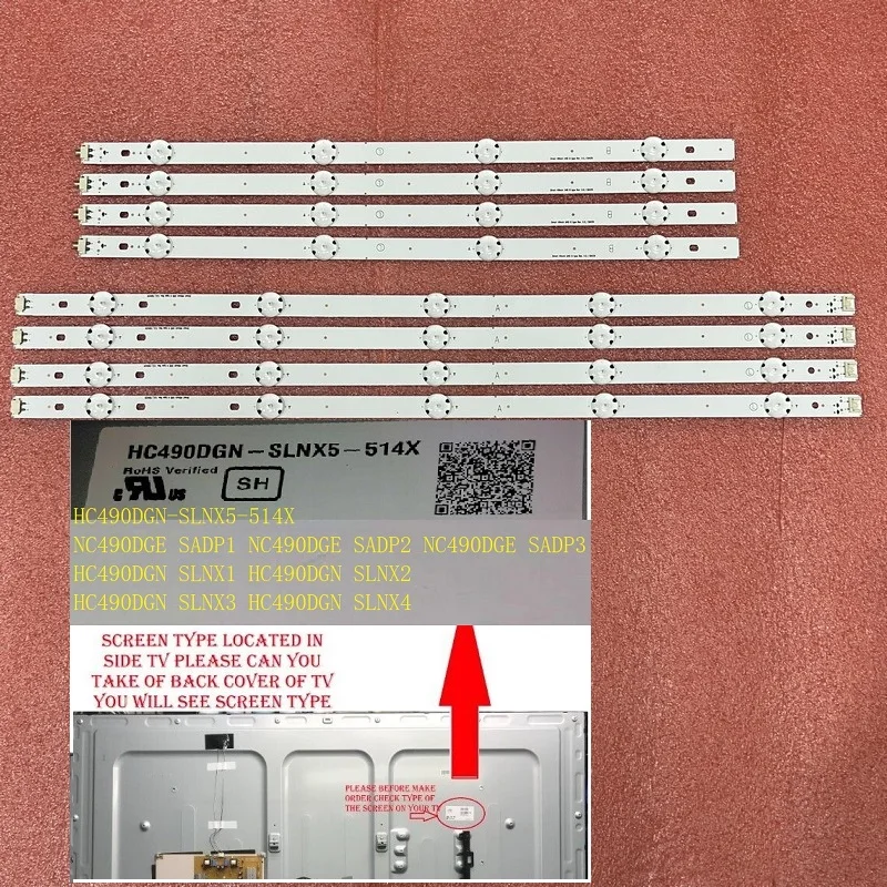 

Комплект светодиодной подсветки для телевизора 49UH610V 49UH610A 49UH6100 49LF5100 49UH6030 49UF640V 49UF6407 49UF640 49LF510V TVE_WICOP_49inch_UHD