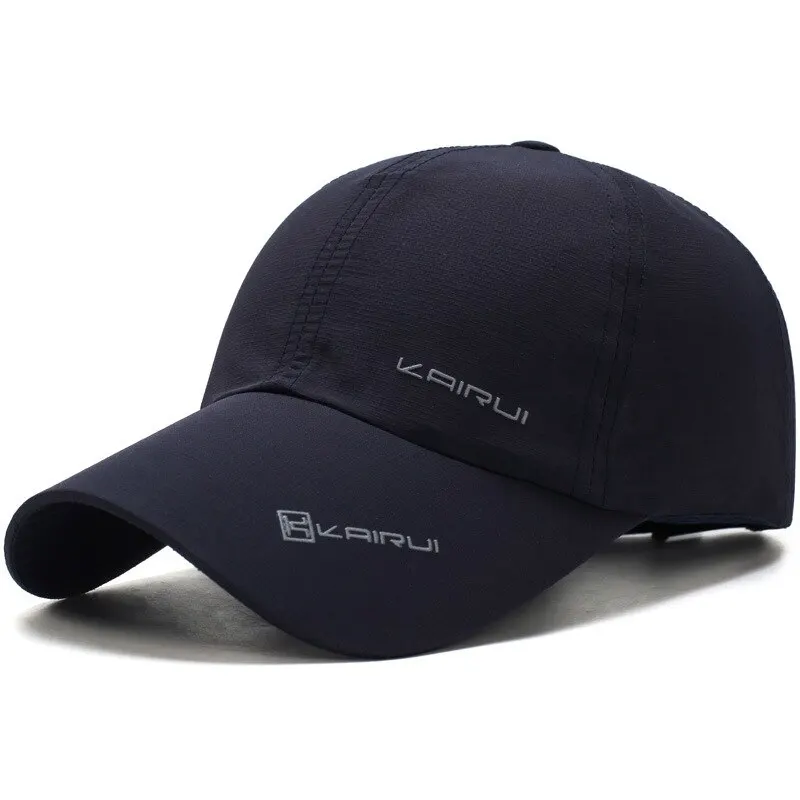 New Men Hat Four Seasons Quick-Dry Baseball Cap Women Outdoor Sports Sun Hat Print Letter Cap