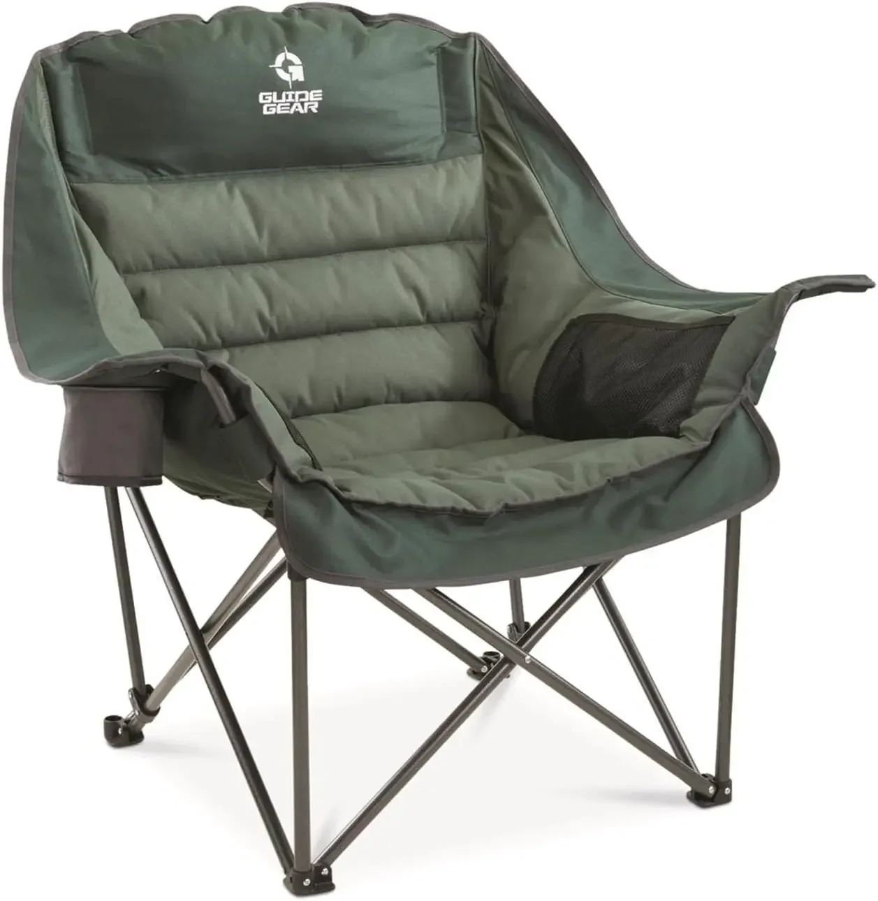 

Guide Gear Oversized XL Padded Camping Chair, Portable, Folding, Large Camp Lounge Chairs for Outdoor, Adults, Men and Women