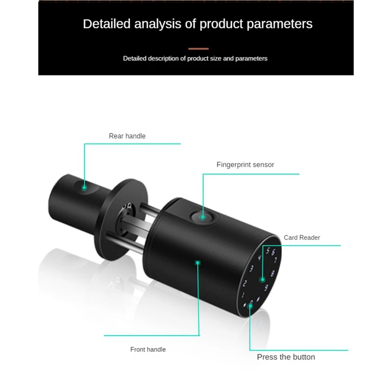 Bluetooth Password Key Unlocking Smart Fingerprint Lock Tuya Smartlife App Remote Control