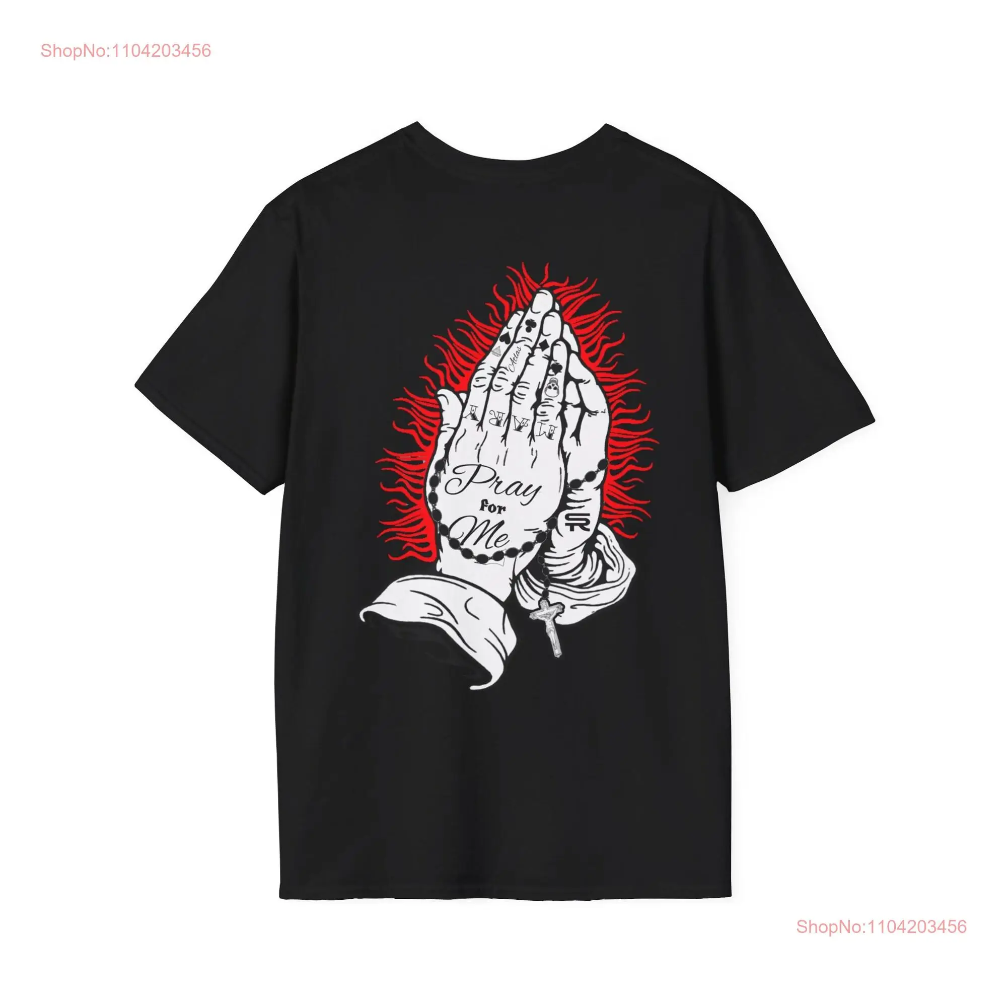 Pray for Me tattooed hands SR Traditional Orthodox Catholic Christian Religious Church T Shirt long or short sleeves