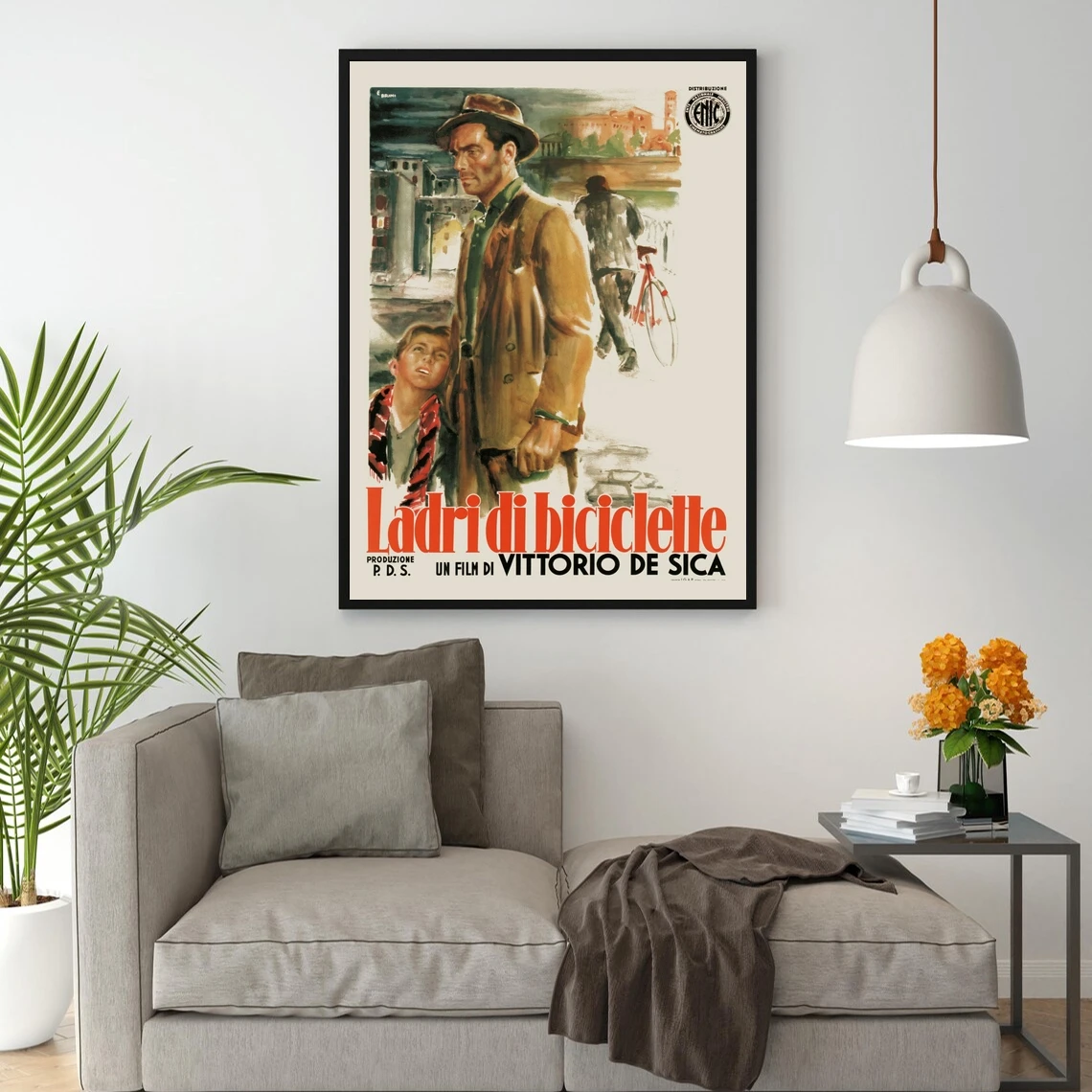 ملصق الفيلم العتيق - ملصق فيلم Ladri Di Biciclette - Vittorio de Sica، ملصق الفيلم، ملصق الفيلم الكلاسيكي