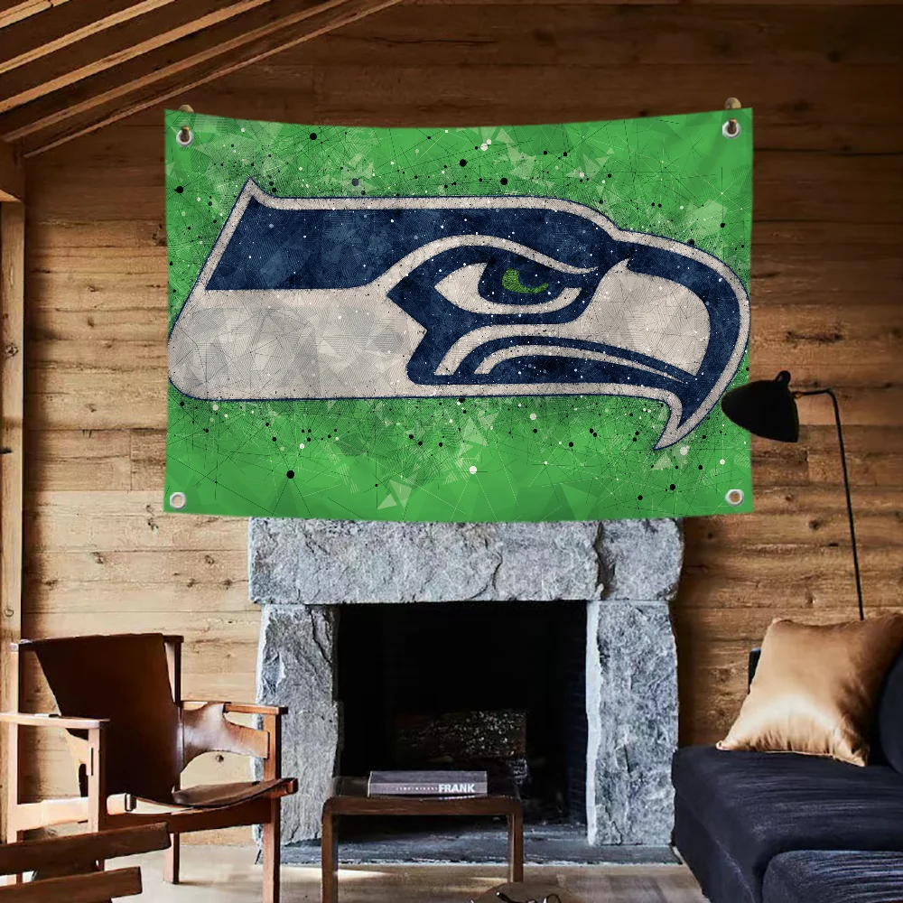 Flag Penetration Outdoor Decorations Seattle Seahawks Funny Flags and Banners Lgbt Flag to Hang Room Decor Y2k Wall Decoration