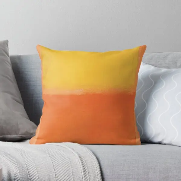 Mark Rothko Orange And Yellow 1956  Printing Throw Pillow Cover Hotel Soft Comfort Bed Home Car Pillows not include One Side