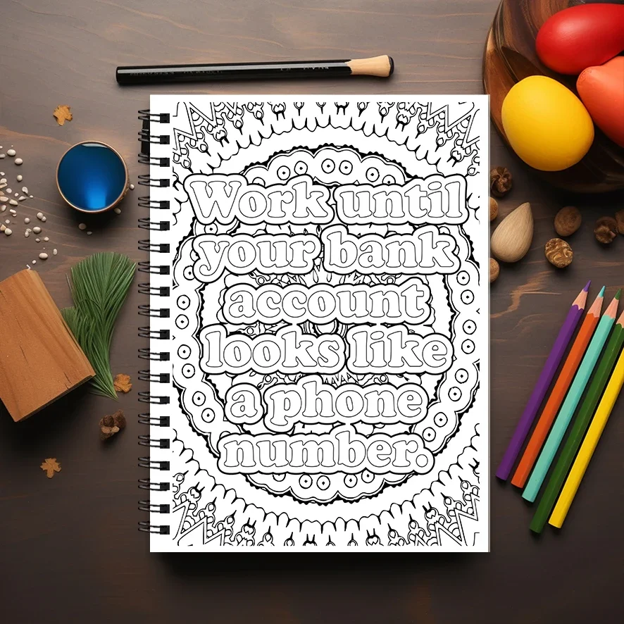 Encouraging Proverbs Adult Coloring Book - 8.3x 11.2 Inch 22 Page Coloring Book - Helps Reduce Stress and Ease Emotions