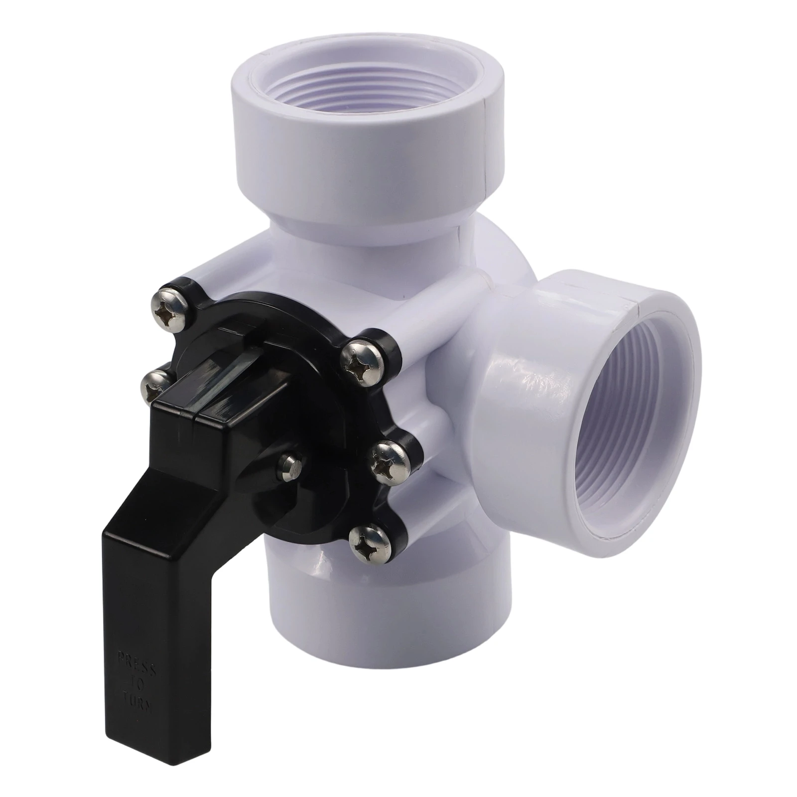 About 1.5 Inch 3-Way Shutter Valve Compatible With Pool Equipment Easy Installation Efficient Water Management