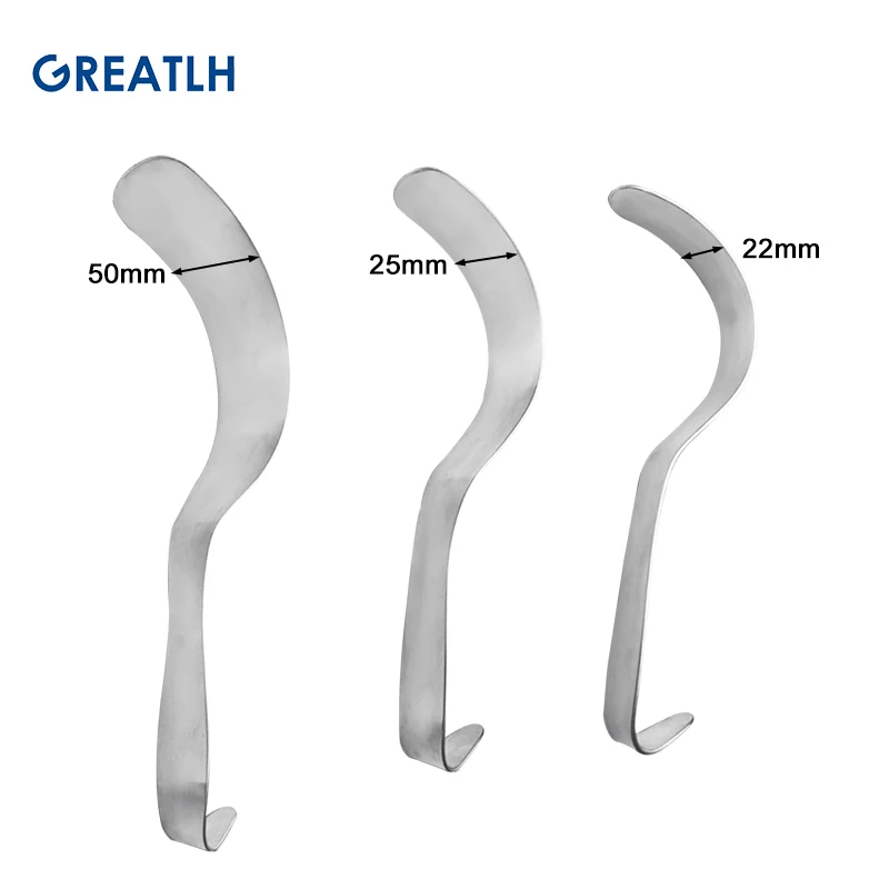 Stainless Steel Retractor S Retractor Appendix Retractor Big Belly Hook Deep Thyroid Hook Medical Instrument