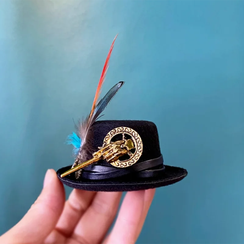 Nio Nomi Cowboy Hat Collection for ES8ec6ET7 Accessories Straw Hat Robot Headdress Feather Classic Decoration