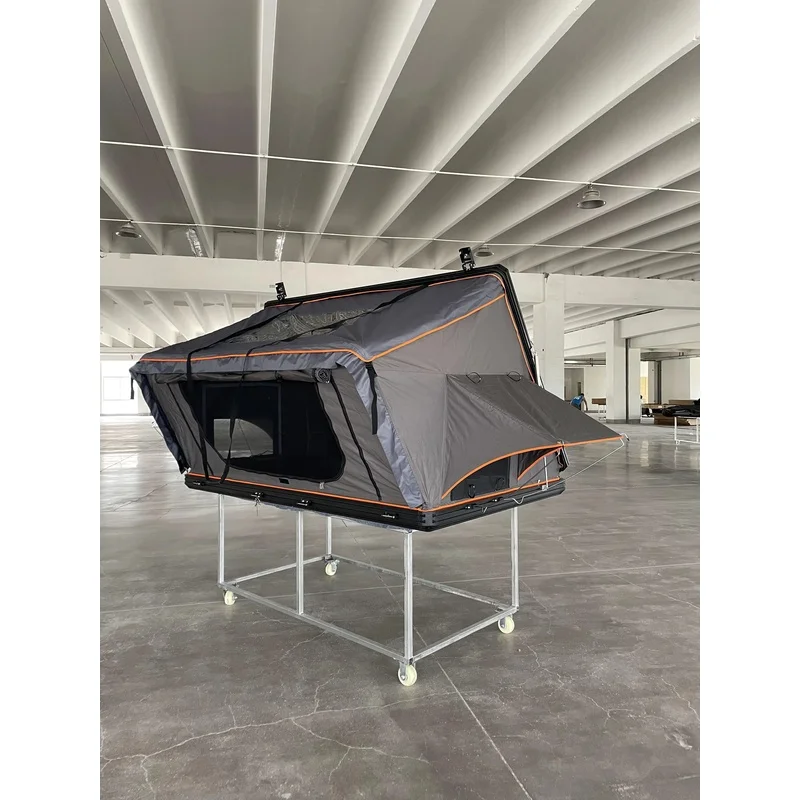 Hot Selling SUV Hard‑Shell Ox‑Fabric Rooftop Tent Folding Four‑Season Waterproof Quick Setup For 2‑3 Person Camping Exterior Mod