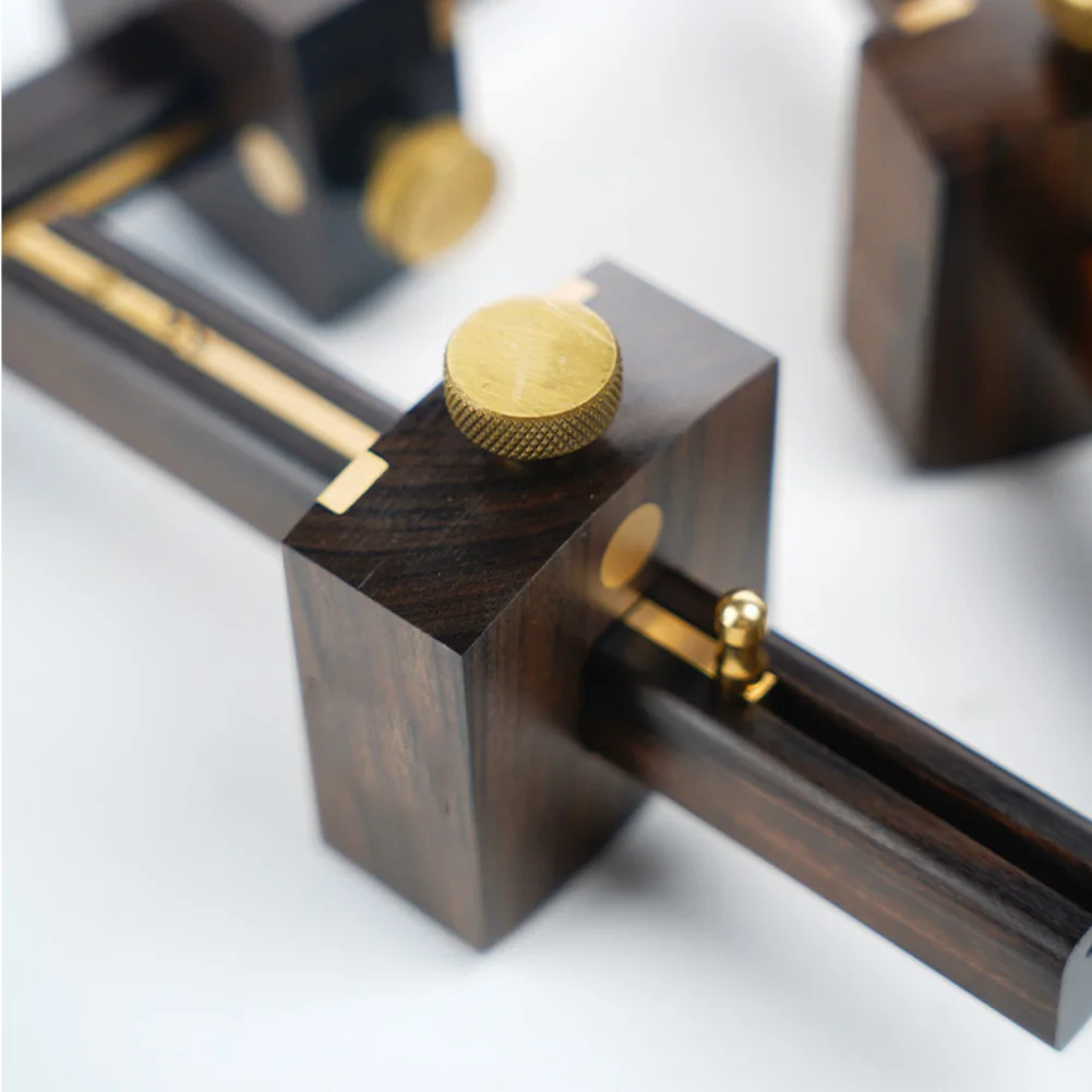 Joinery Projects Wood Marking Gauge Brass Slideway Rust Resistant Woodworking Tool Marking Gauge 165*27*110mm Three Pins