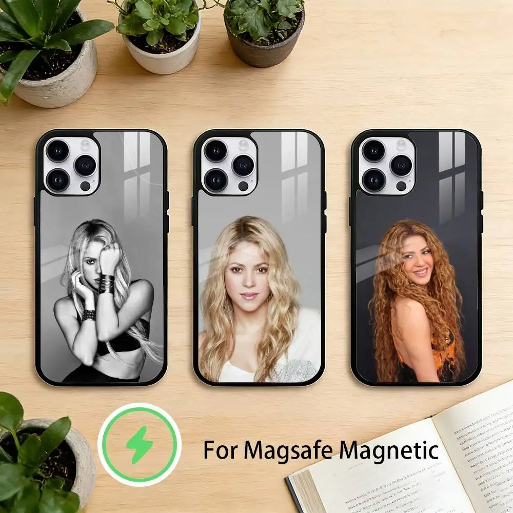 

Singer S-Shakira Phone Case For iPhone 17,16,15,14,13,12,Plus,Pro,Max For Magnetic Wireless Charge