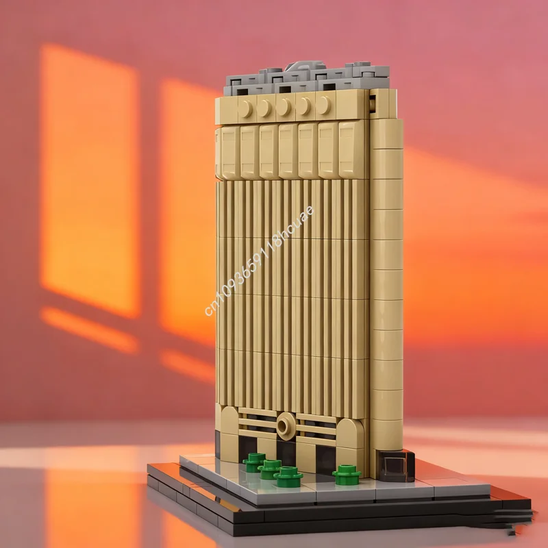 

323 шт. MOC Flatiron Building 1 масштаб архитектурная модель блоки сборка творческая идея рождественские подарки образовательная игрушка кирпич