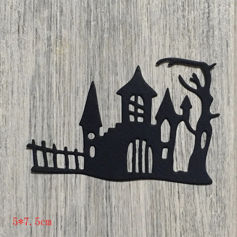 New 2024 Metal Cutting Dies Halloween Bat Castle Pumpkin diy Scrapbooking Photo Album Decorative Embossing PaperCard Crafts Dies