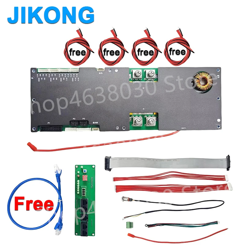 

7S 8S 9S 10S 11S 12S 13S 14S 15S 16S JIKONG Smart BMS with Energy Storage 100A/150A/200A NCM/LFP/LTO Battery Protection Board