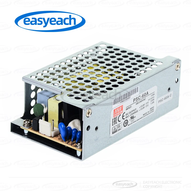 يعني جيدا الأمن إمدادات الطاقة PSC-60A-C 60B-C 60 واط 12 فولت/24 فولت شحن البطارية UPS نوع الضميمة الوظيفية