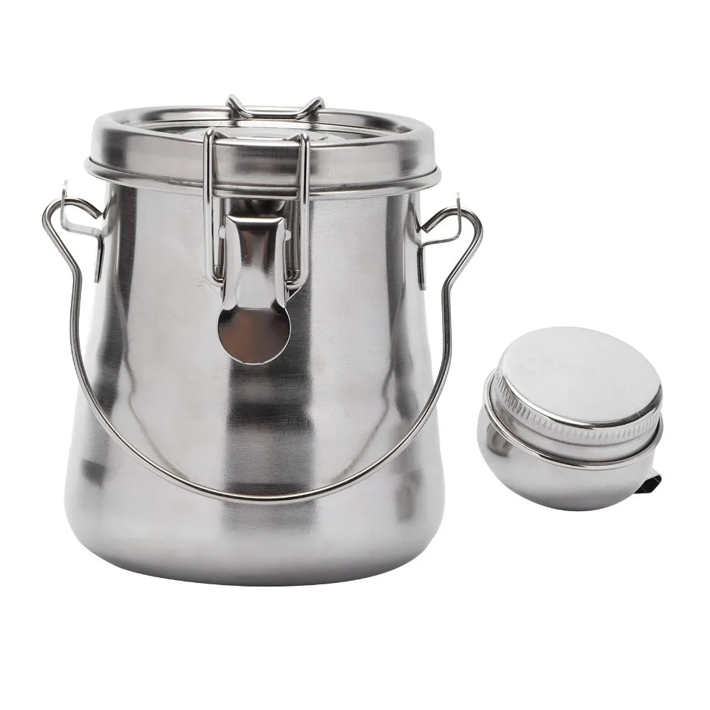 2PCS Medium Brush Washing Bucket Metal with Single Clip Oil Can Brush Washer Portable Smooth Inner Oil Painting Cleaning Washer