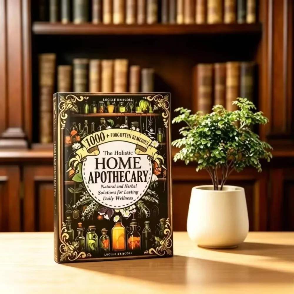2‑Pack Natural Remedies Books, Sustain Me + The Holistic Home Apothecary, Herbal Wellness Guide Book for Daily Health Care Book