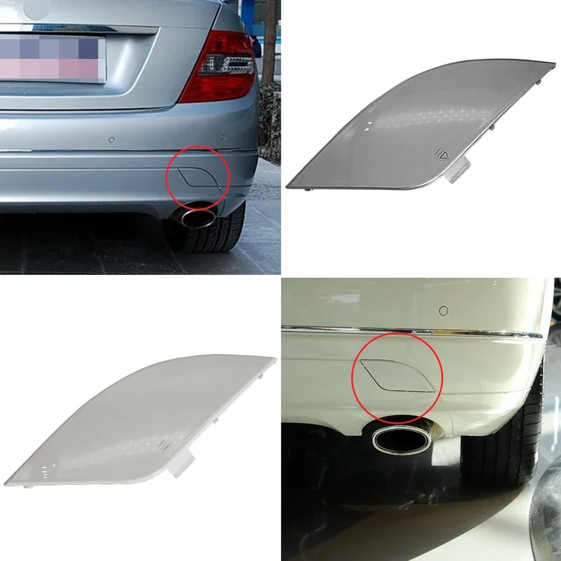 For Mercedes Benz C Clas W204 Car Rear Bumper Tow Hook Cover Cap Black  C180 C200 C230 C260 C300  2007-2010