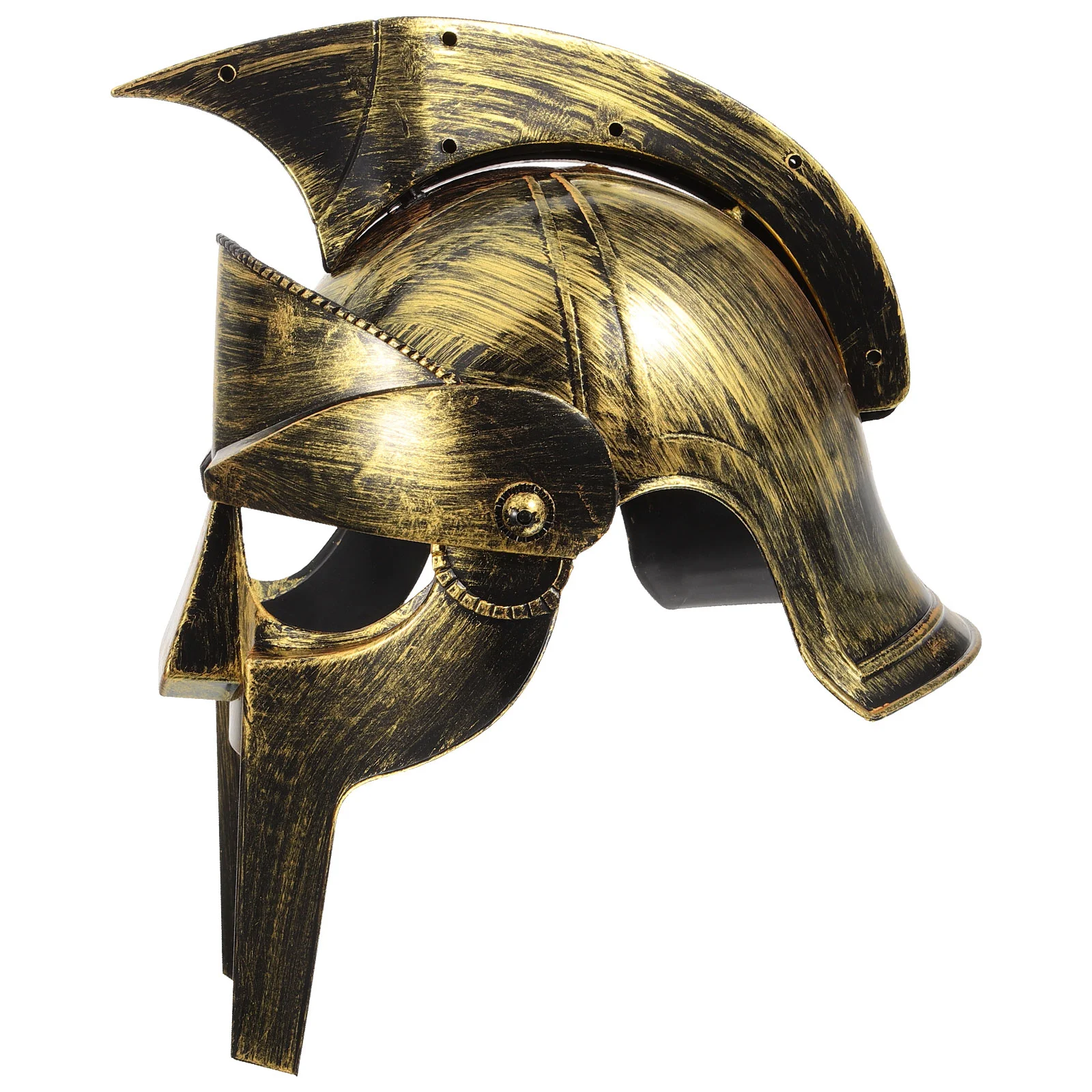 

Gold Spartan Ancient Roman Soldier Headgear Carnival Photo Prop Costume Medieval