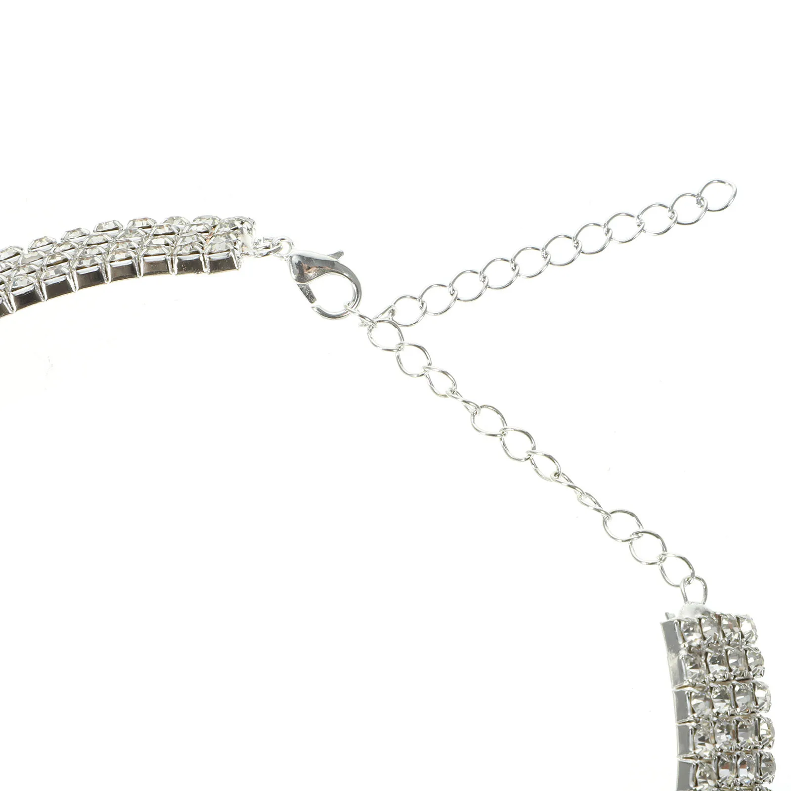 

1Set Rhinestone Jewelry Set Women Necklace Earrings Ring Bracelet Bridal Wedding Party Gift Bride Jewelries Bridal Jewelry Set