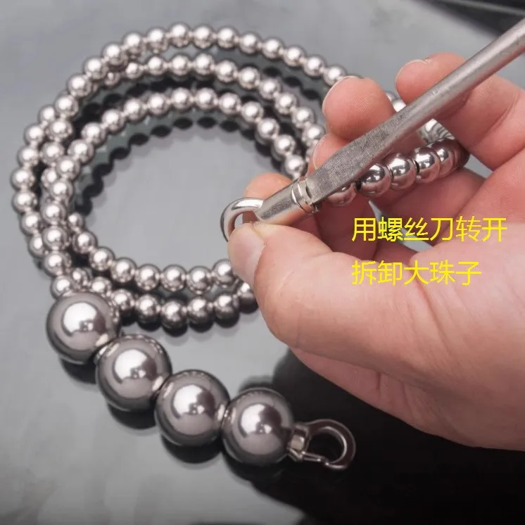 Free Diving Counterweight Stainless Steel Bead Chain Mermaid Sexy Waist Chain Fishing  Hunting Deep Diving Weight-bearing  Belt