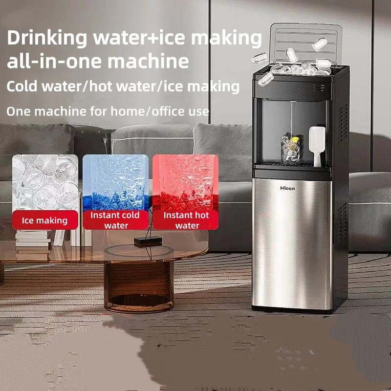 Ice Maker & Water Dispenser Combo, Countertop Ice Machine with Hot & Cold Water, Self-Cleaning Ice Maker for Home Office, Smart image 2