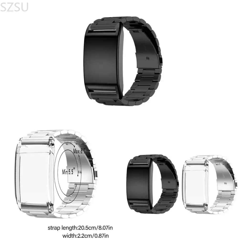 

SZSU Abrasion Proof Metal Bracelets Straps Everyday Wear Resistant Belt Adjustable Length For 4.0 Meetings Outfits Use