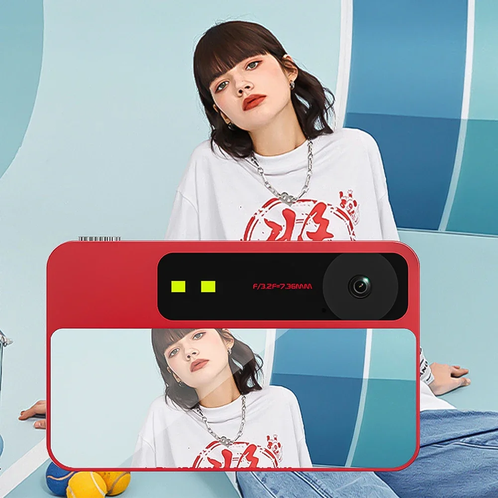 كاميرا رقمية 2.4 بوصة 4K تكبير 8X كاميرات سفر 1080 FHD كاميرا للطلاب في الحرم الجامعي Selfie مستوى الدخول التصوير الفوتوغرافي Mini Retro CCD #2