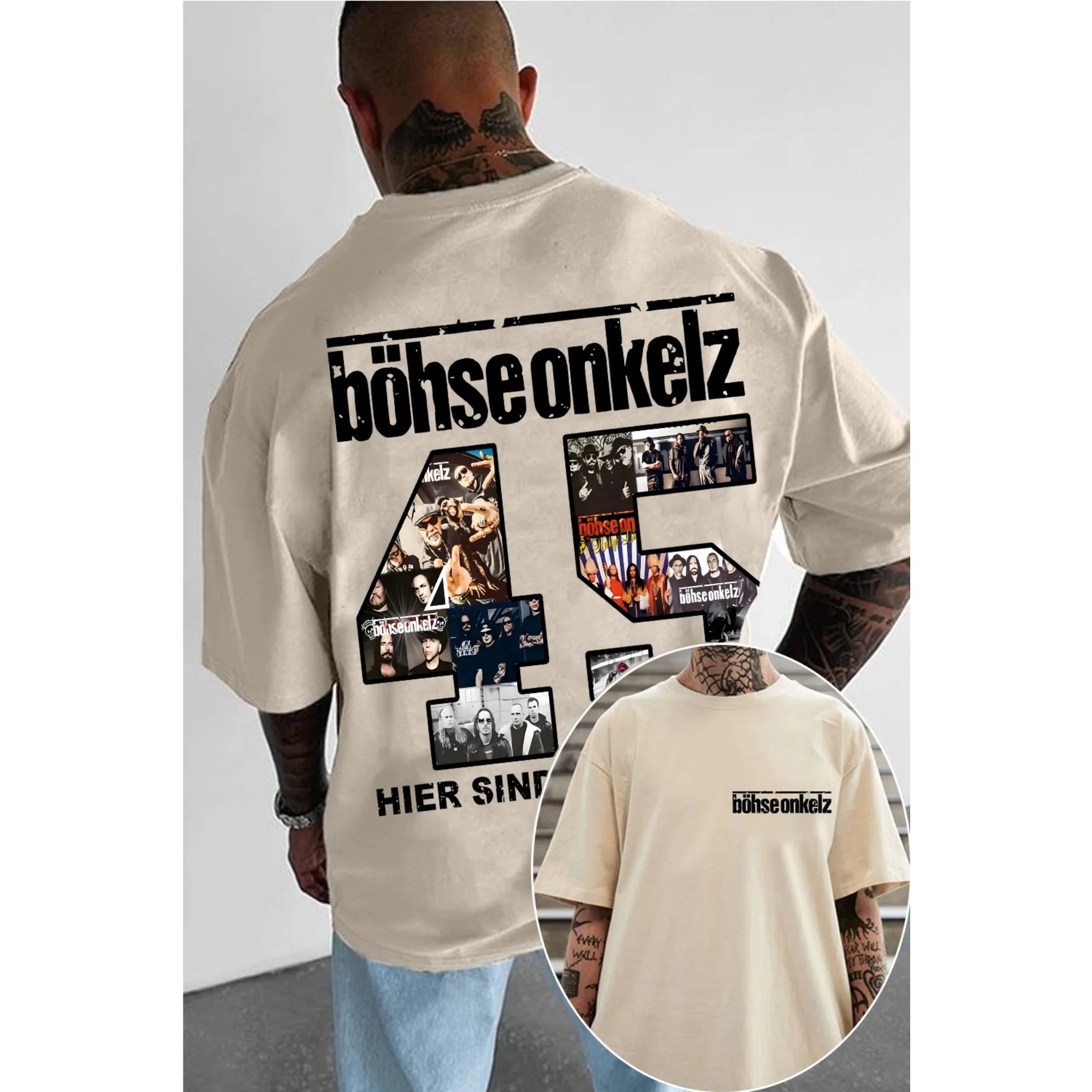 مغني الراب BÖHSE ONKELZ الجرافيك تي شيرت للرجال النساء الهيب هوب موضة موسيقى البوب تي شيرت الذكور عادية خمر التي شيرت الشارع الشهير