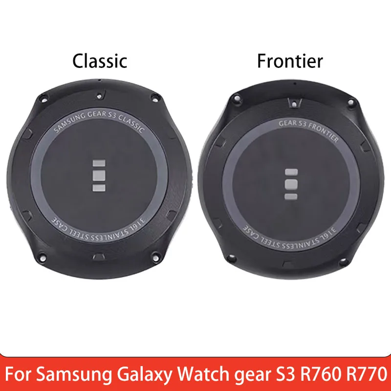 Rear cover with glass For Samsung Galaxy Watch gear S3 Classic SM-R770 watch Repair Spare Parts for gear S3 Frontier SM-R760