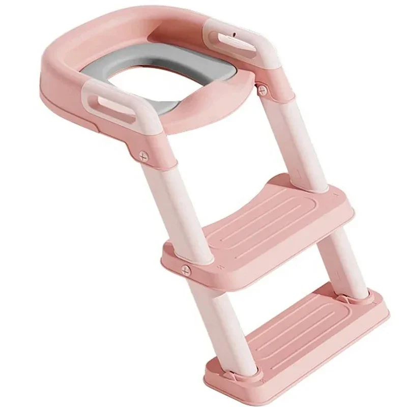 

Customized Baby Products Plastic Folding Toilet Ladder For Baby Training Anti Slip Kids Training Step Stool Toilet Seat Ladder