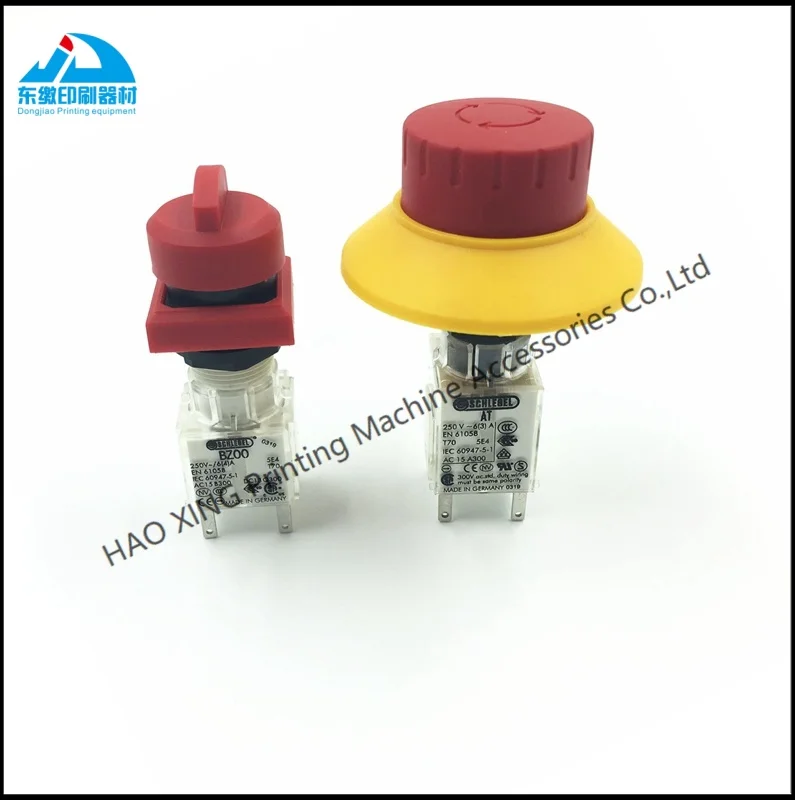 

Offset Printing Machine Parts Emergency Button Switch for KBA105/142/162 Printing Machinery Spare Parts High Quality Switch