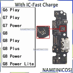 Usb Dock Charger Connector Ports for Motorola Moto G6 G7 G8 Power Plus Play Lite Us Brazil Version Charging Board Module Flex