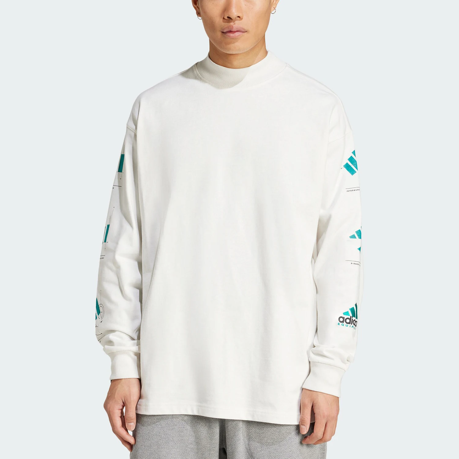 

adidas New Men's Retro Minimalist Sport Long Sleeve T-Shirt JN4846