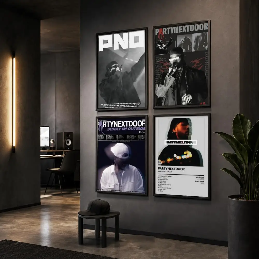 P-PARTYNEXTDOOR Rapper Album Poster HD Wall Art Wall Stickers Home Living Room Bedroom Bar Office Decor Prints
