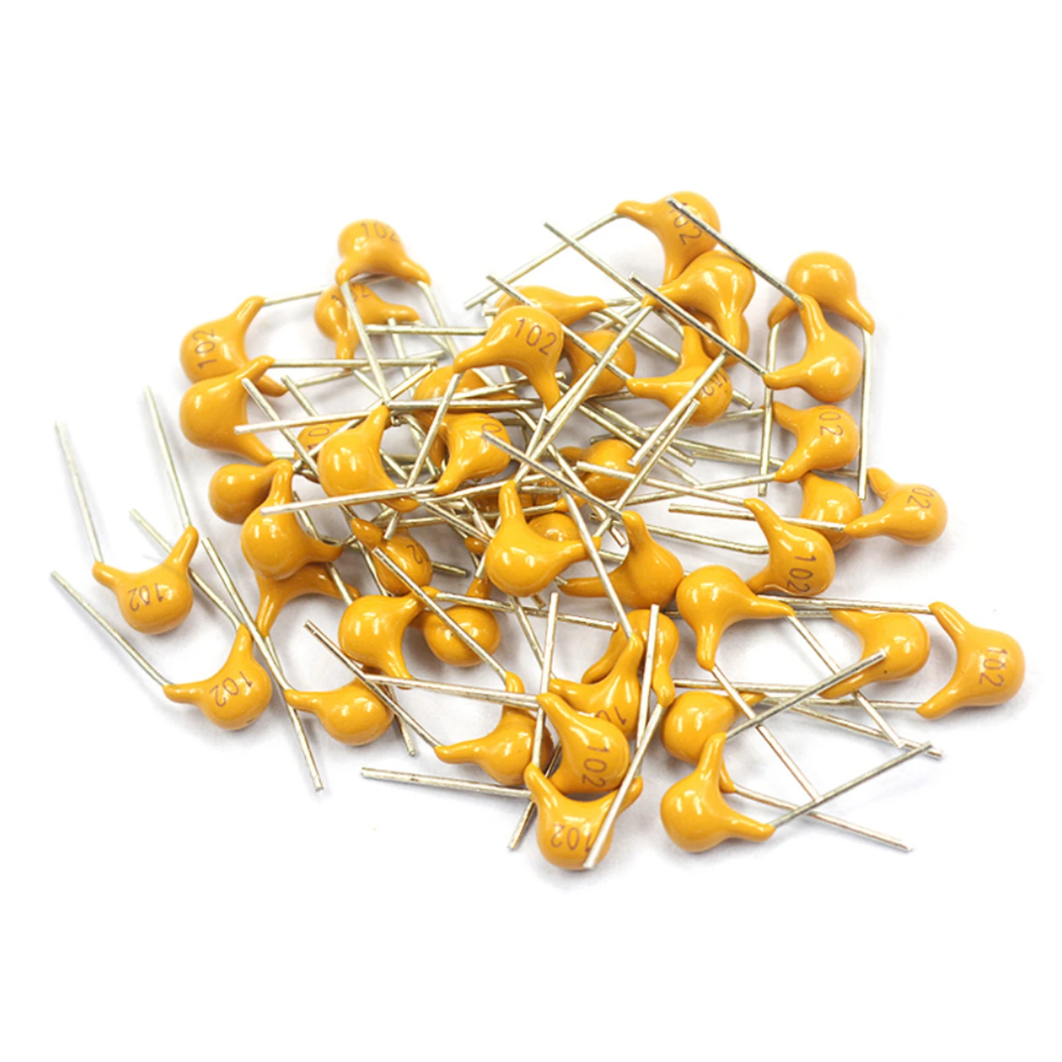 

500pcs/lot Multilayer ceramic capacitor 50V (100~106) 10pF~10uF 102 103 104 105 22pF 47pF 68pF 1nF 10nF 100nF 0.1uF 1uF P=5.08mm