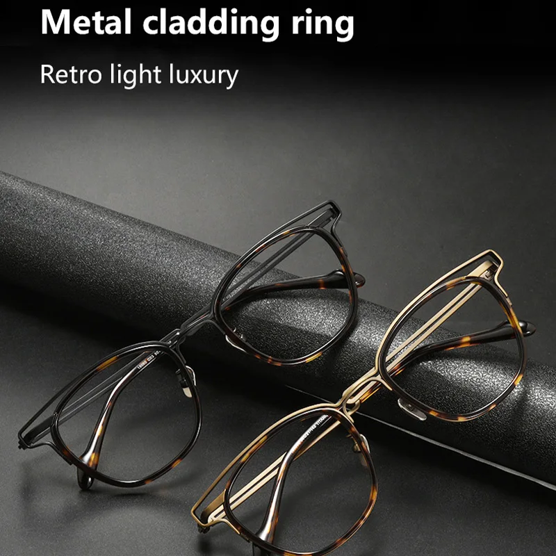 

Wind Red 2025 New Acetate Titanium Glasse Frame Men Luxury Glasses Frame Woman Retro Round Fashion Frame Z541
