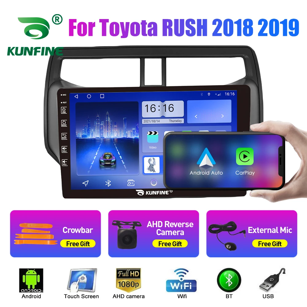 2Din Android Car Radio For Toyota RUSH 2018 2019 Multimedia Video Player GPS Navigation Stereo Audio Head Unit Carplay 4G Wifi