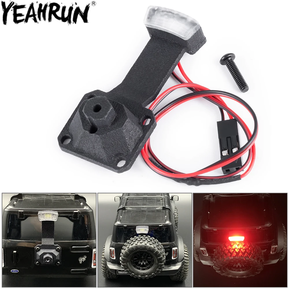 YEAHRUN Stoplight Rear Taillight LED Lights Lamps for 1/18 RC Crawler Car TRX4M Bronco Upgrade Parts