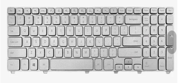 

No-backlit sliver New laptop keyboard for Dell Inspiron 17-7000 7737 15HR 7746 P24E