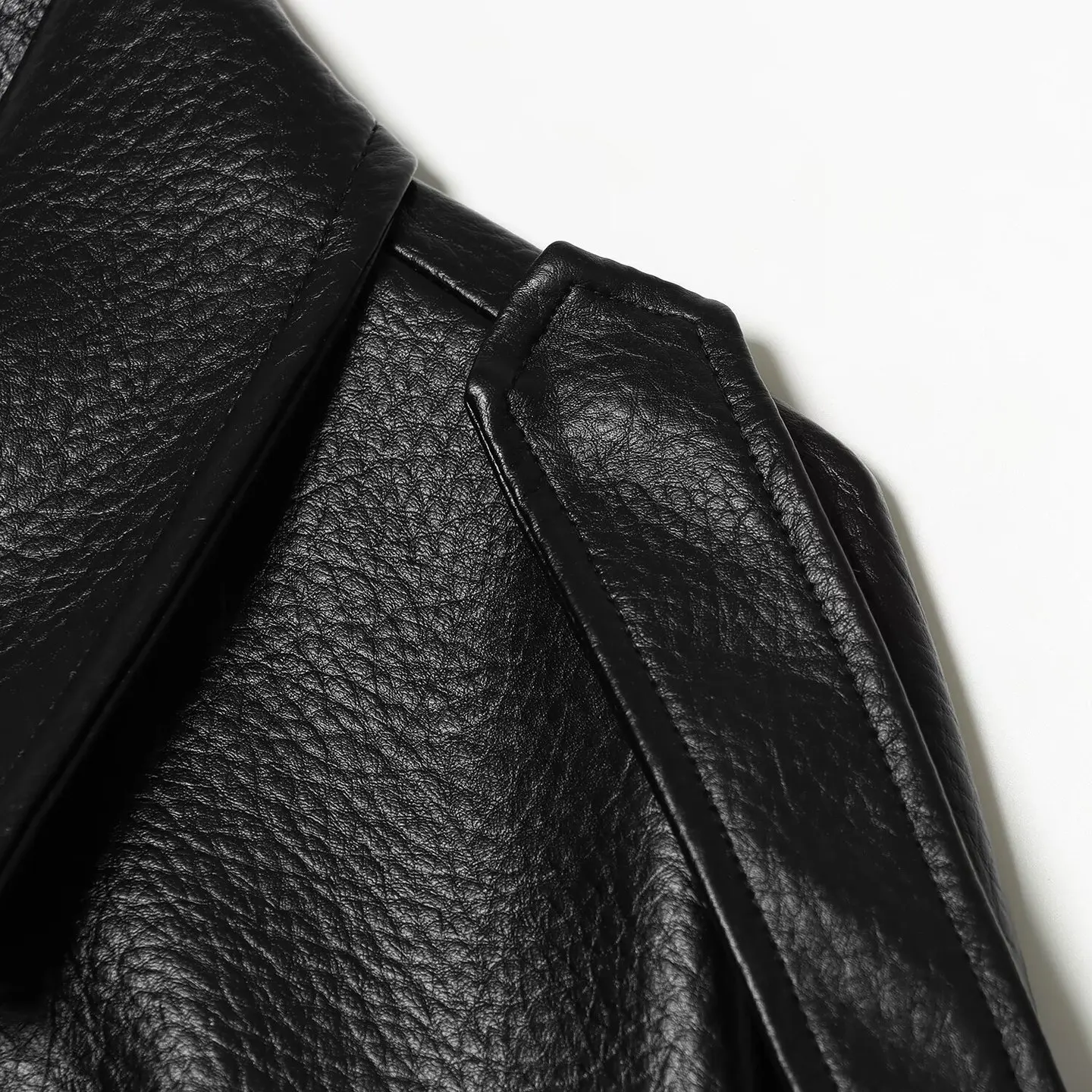 Casual Long Sleeve Faux Leather Pilot Jacket Women's Fashion Outerwear Short Style Turn-down Collar Batwing Sleeve Coat
