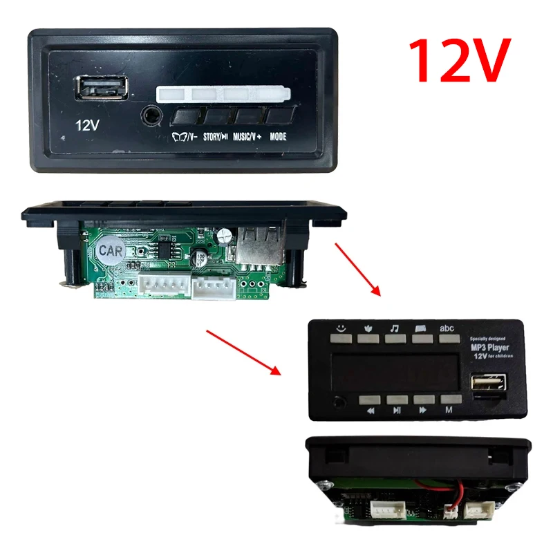 12V HLX Hollicy SX1918 SX1938 SX1888 SX1538 Children's Electric Ride on Toy Car MP3 Player Music Chip Board Parts Accessories